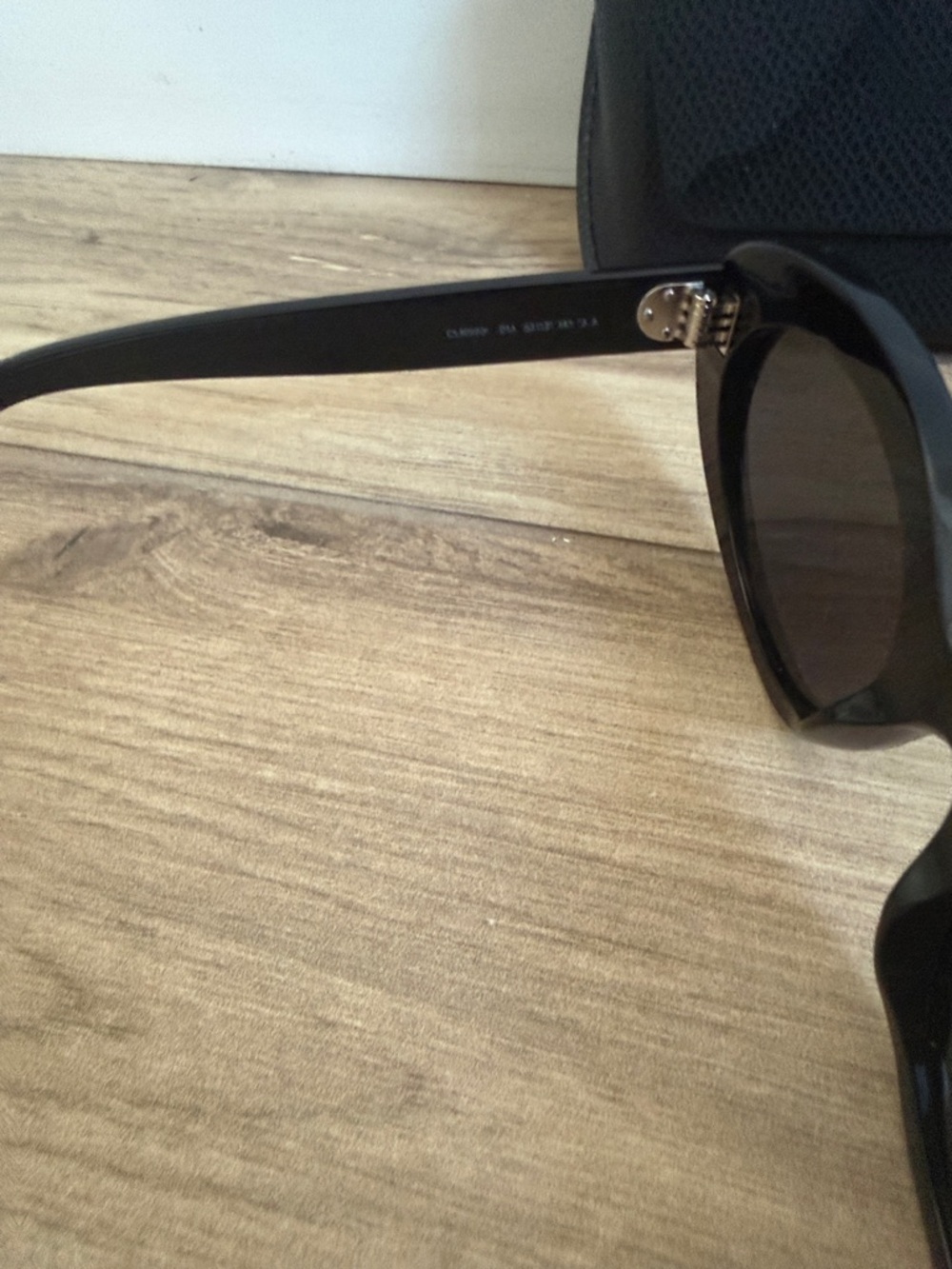 Celine Black Oval Cat-Eye Women's Sunglasses - Picture 6 of 6